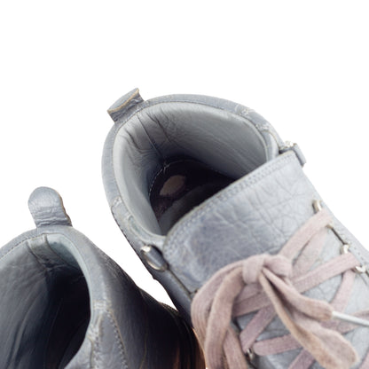 Balenciaga Arena High Grey Leather Shoes