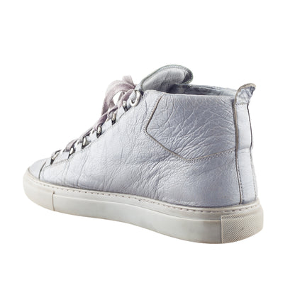Balenciaga Arena High Grey Leather Shoes