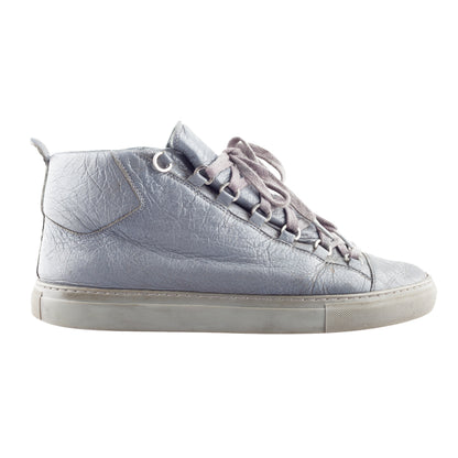 Balenciaga Arena High Grey Leather Shoes