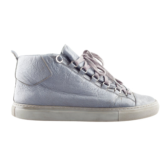Balenciaga Arena Low Grey Leather Shoes