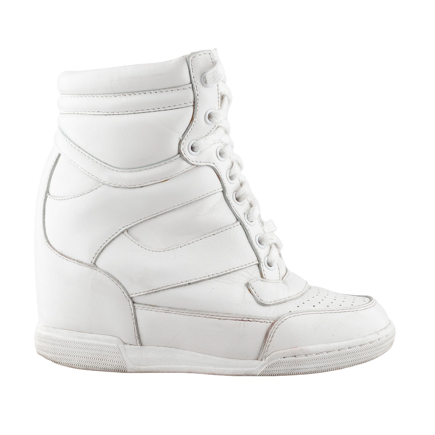 Marc by Marc Jacobs White Wedge Sneakers
