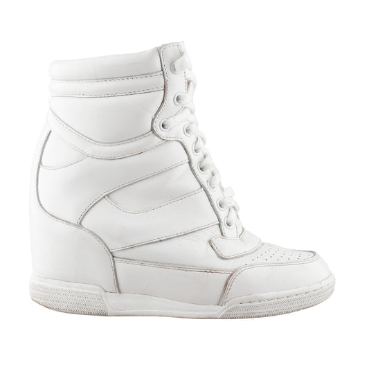 Marc by Marc Jacobs White Wedge Sneakers