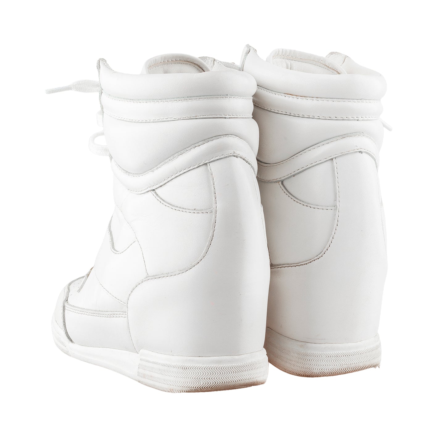 Marc by Marc Jacobs White Wedge Sneakers