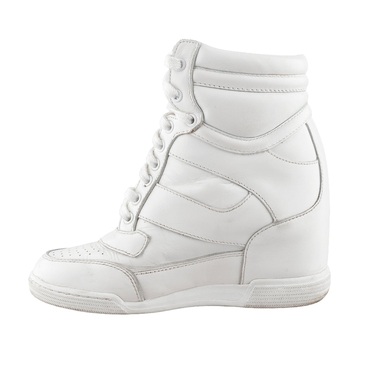 Marc by Marc Jacobs White Wedge Sneakers