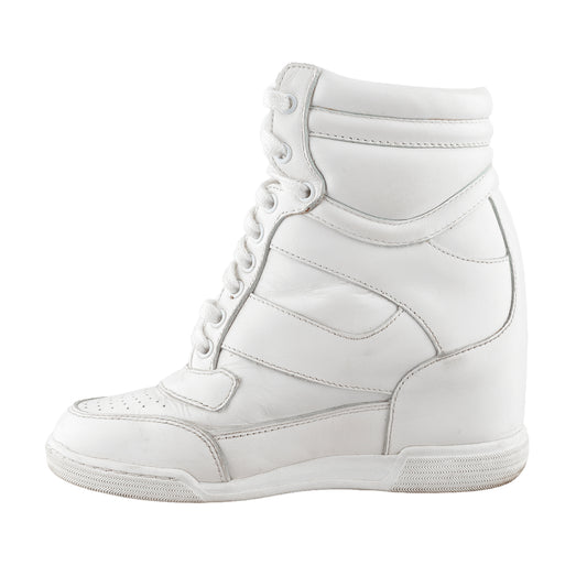 Marc by Marc Jacobs White Wedge Sneakers