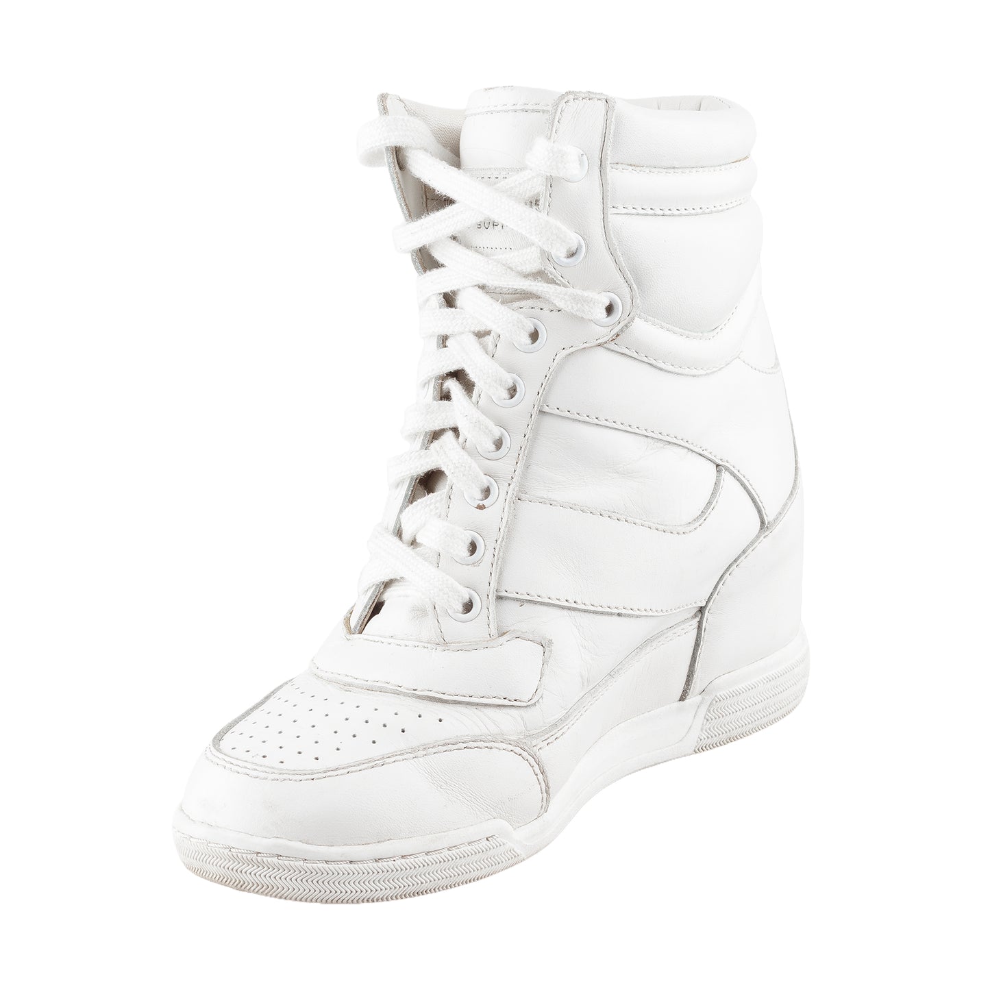 Marc by Marc Jacobs White Wedge Sneakers