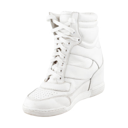 Marc by Marc Jacobs White Wedge Sneakers