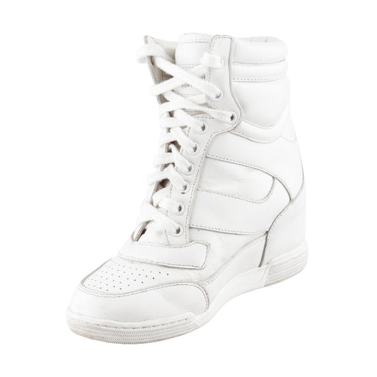 Marc by Marc Jacobs White Wedge Sneakers