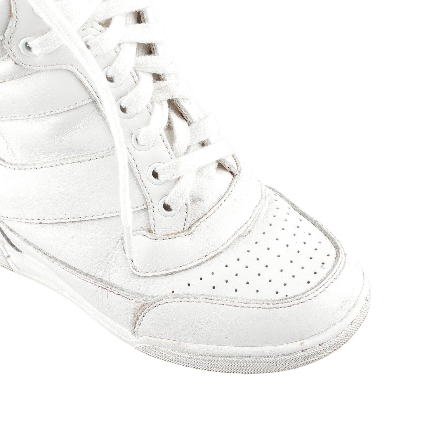Marc by Marc Jacobs White Wedge Sneakers