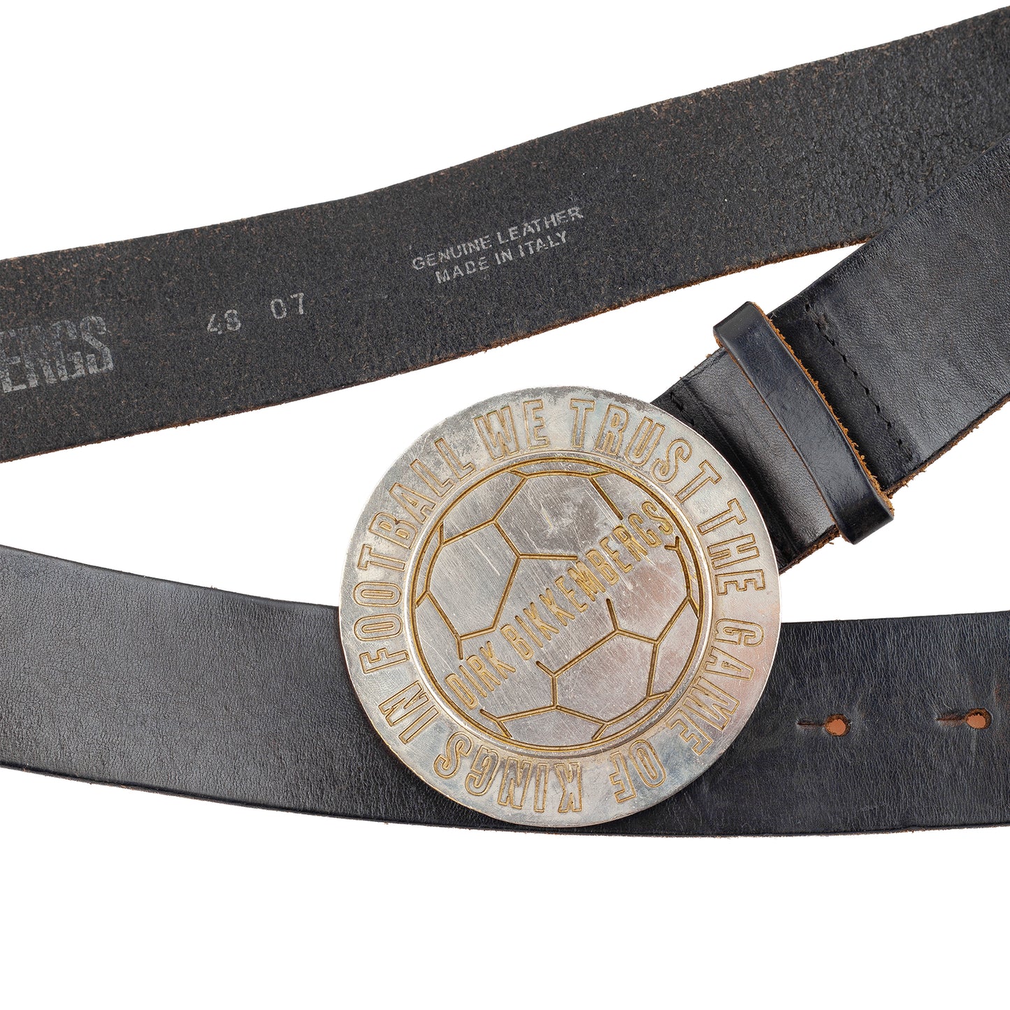 Dirk Bikkembergs Football Buckle Leather Belt