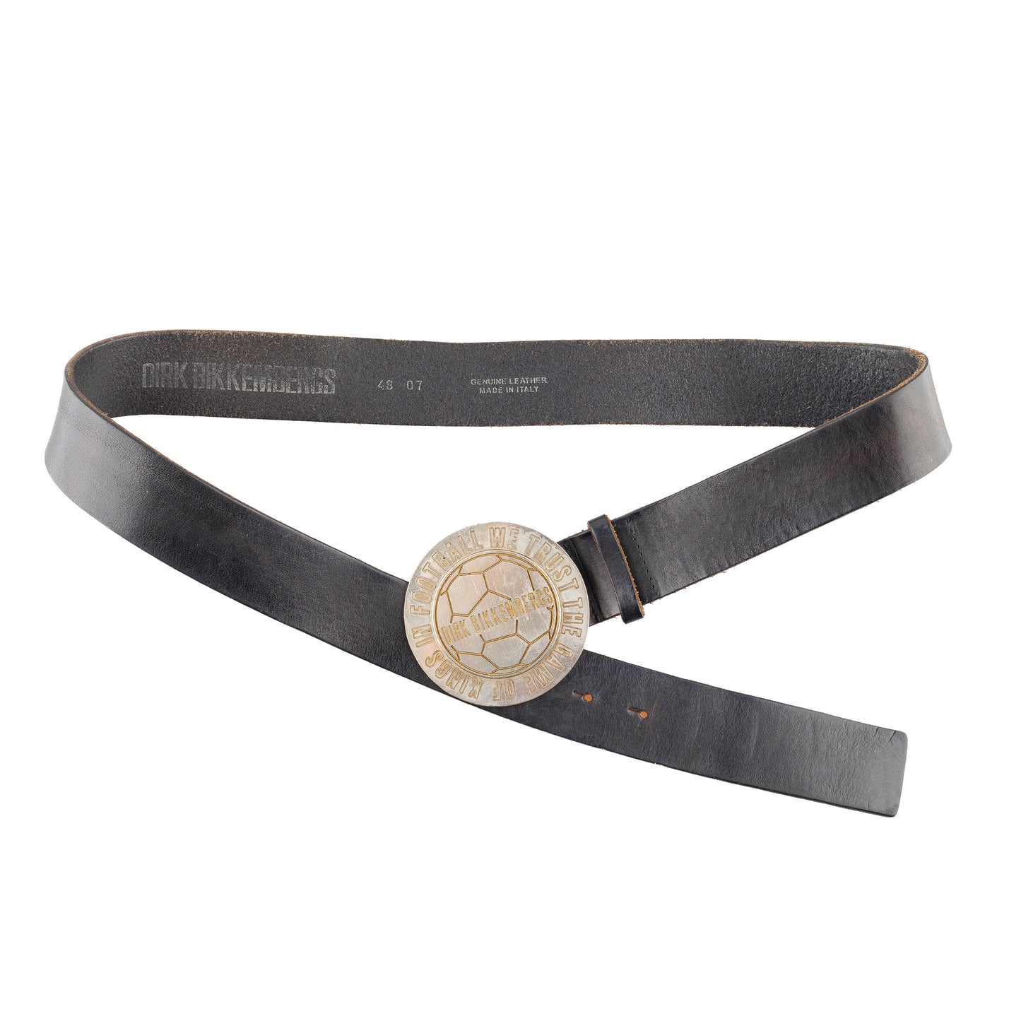 Dirk Bikkembergs Football Buckle Leather Belt