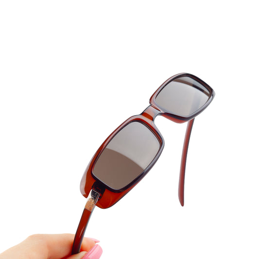 Gucci GG 1188 Brown Rectangle Vintage Sunglasses