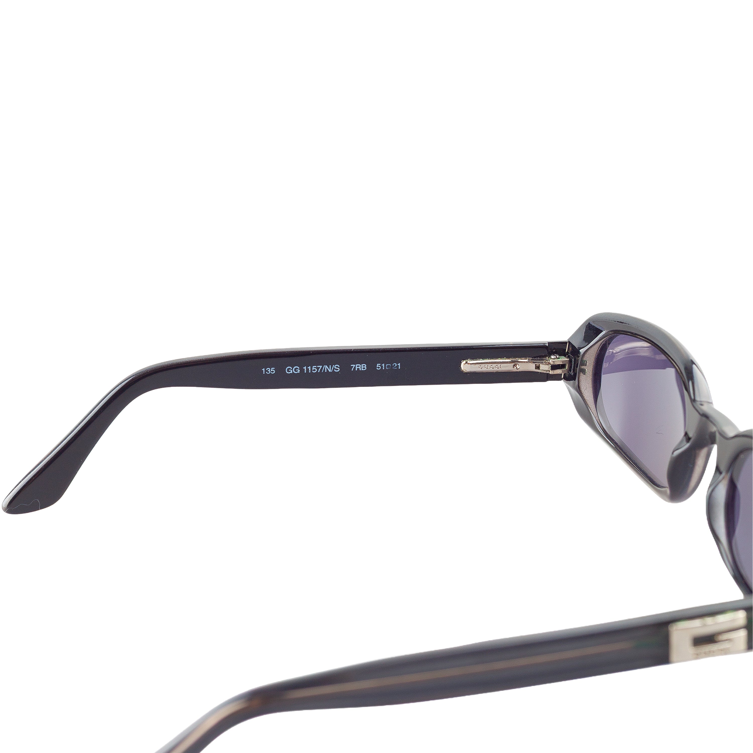 Gucci GG 1157 N/S/ 7RB Blue Vintage Sunglasses – VOODOO WAREHOUSE