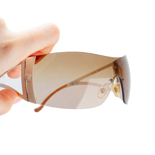 Versace Mod. 2034 1109/13 Gold/Beige Sunglasses