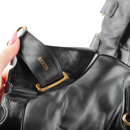 Louis Vuitton FW 2006 Ready-to-Wear Black Leather Wedge Boots