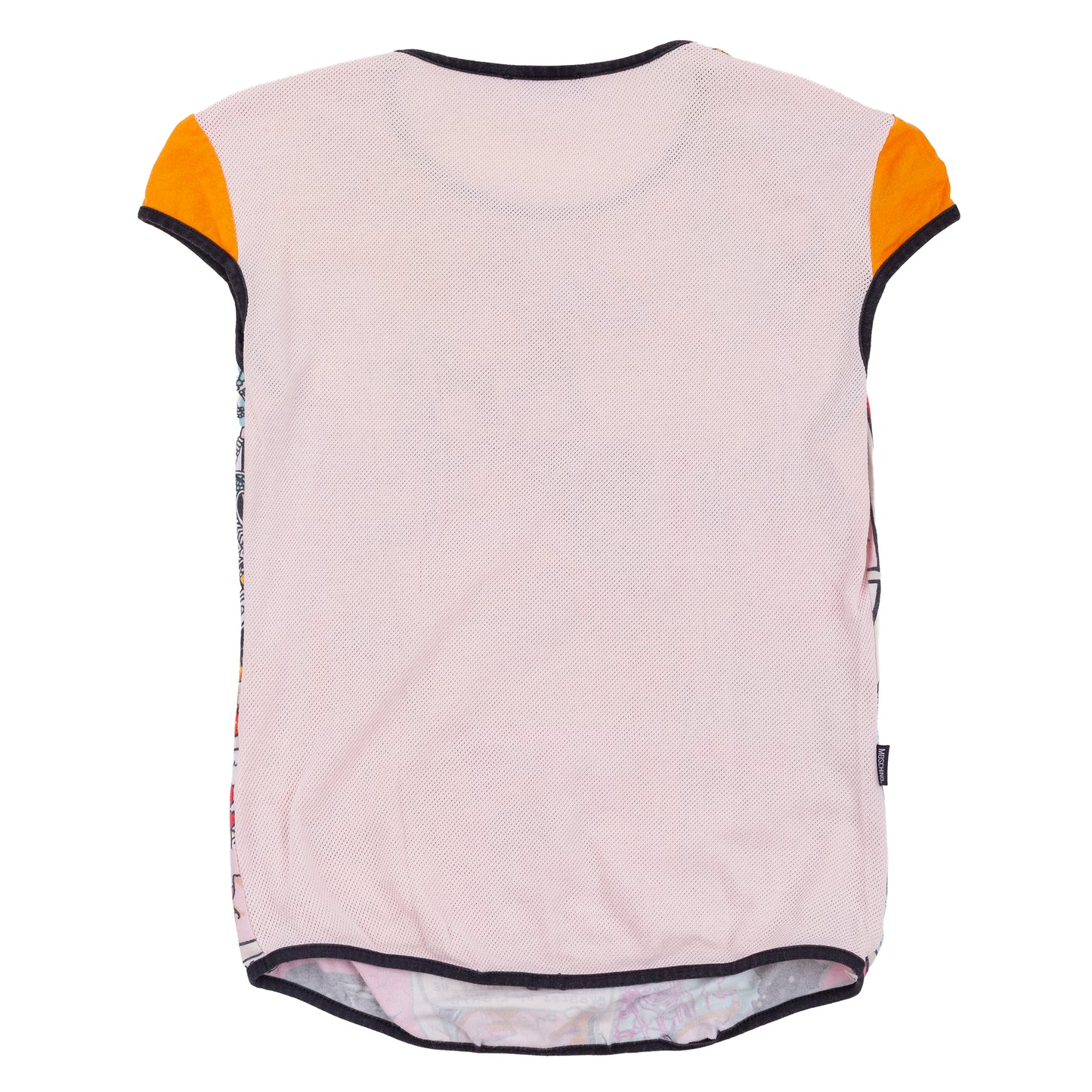 Moschino Jeans Comic Print Mesh Top