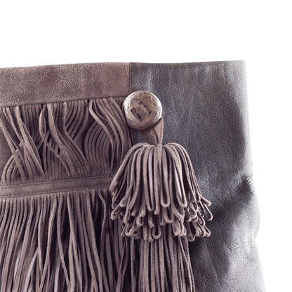 Isabel Marant FW2011 Brown Fringe Hidden Wedge Ankle Boots