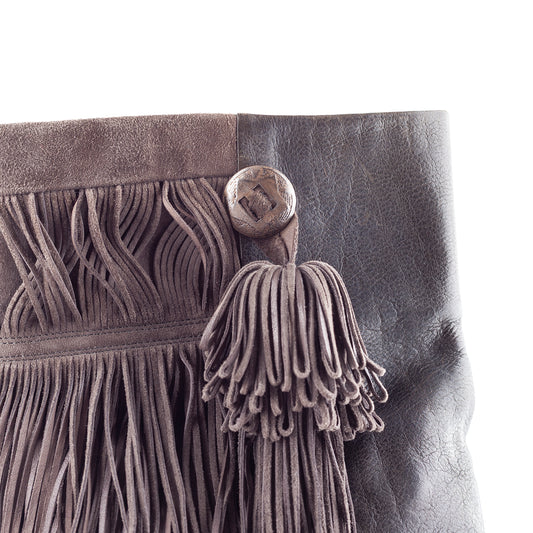Isabel Marant FW2011 Brown Jacob Fringe Hidden Wedge Ankle Boots