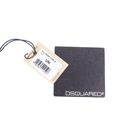 DSQUARED2 Spring/Summer 2013 Black Quilted Leather Logo Card Holder Necklace/Belt