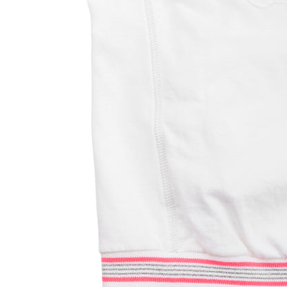 Just Cavalli White Short Sleeve Zip-Up Beachwear Hoodie with Dragon Print