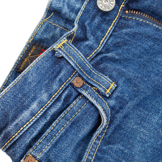 Evisu Custom Made Denim Cuffed Shorts