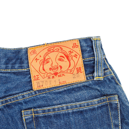 Evisu Custom Made Denim Cuffed Shorts