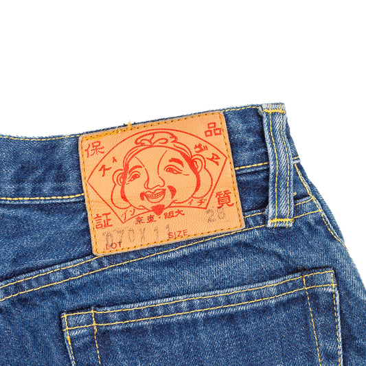 Evisu Custom Made Denim Cuffed Shorts