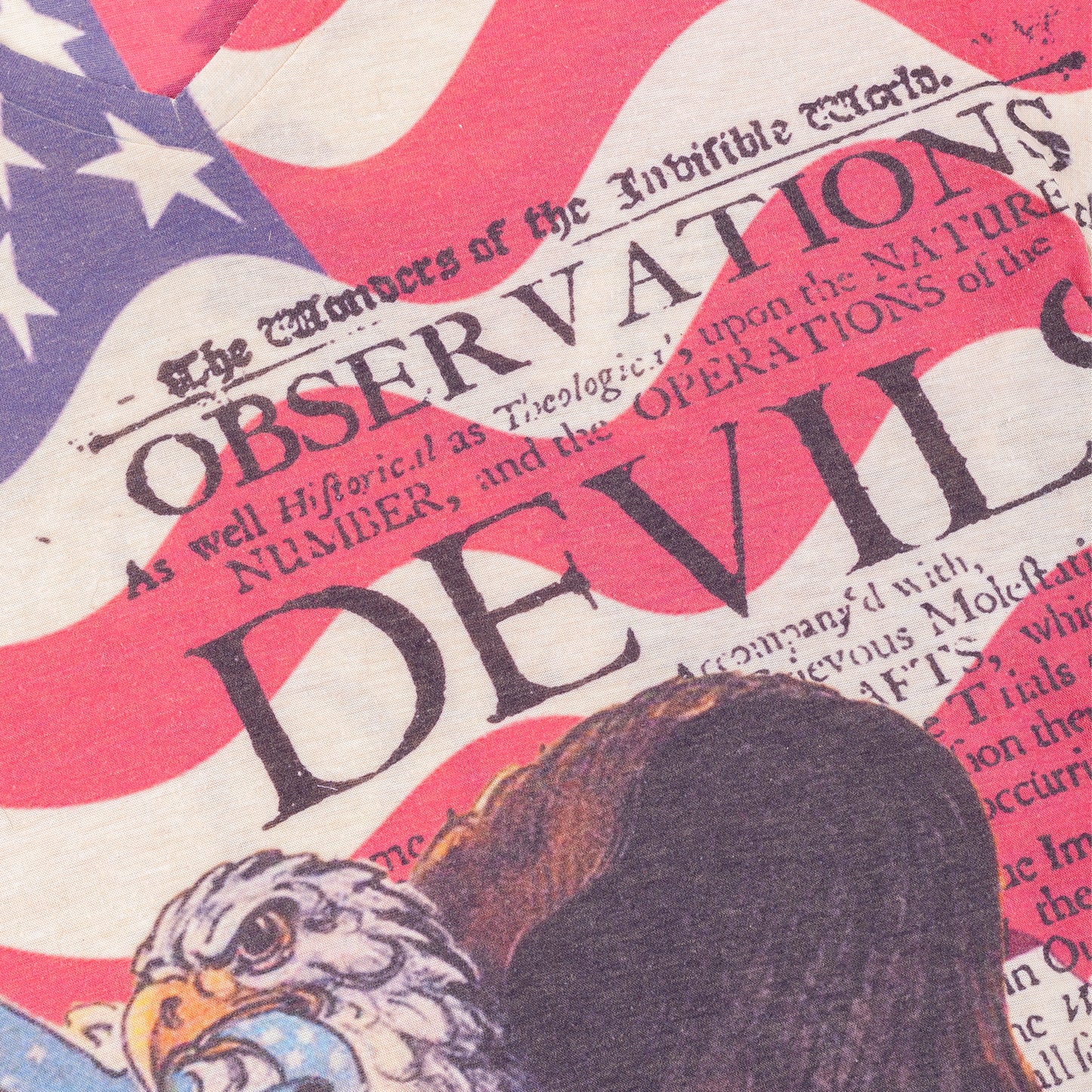 Just Cavalli USA Flag Eagle Graphic T-Shirt