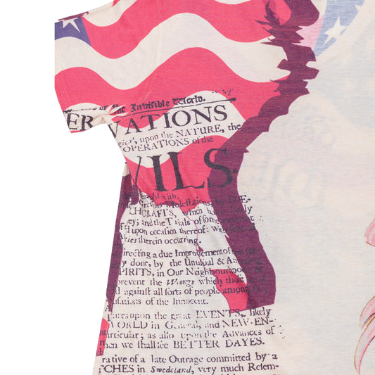 Just Cavalli USA Flag Eagle Graphic T-Shirt