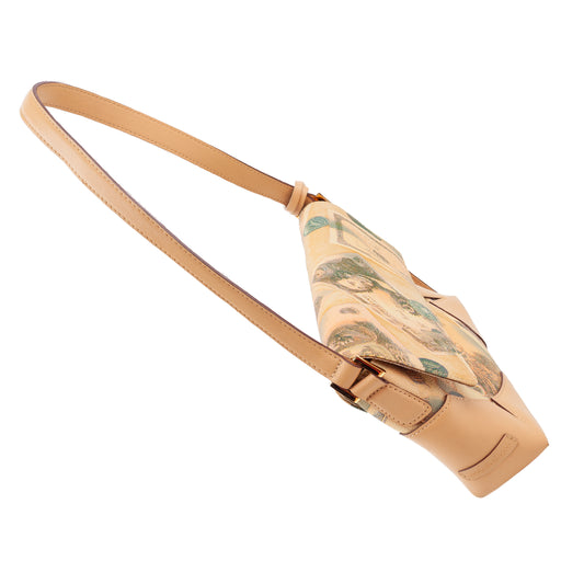 Roccobarocco Money Print Baguette Bag