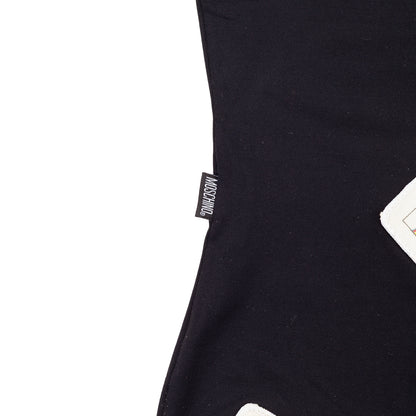 Rare Moschino Jeans Playing Cards Patch Tank Top Black