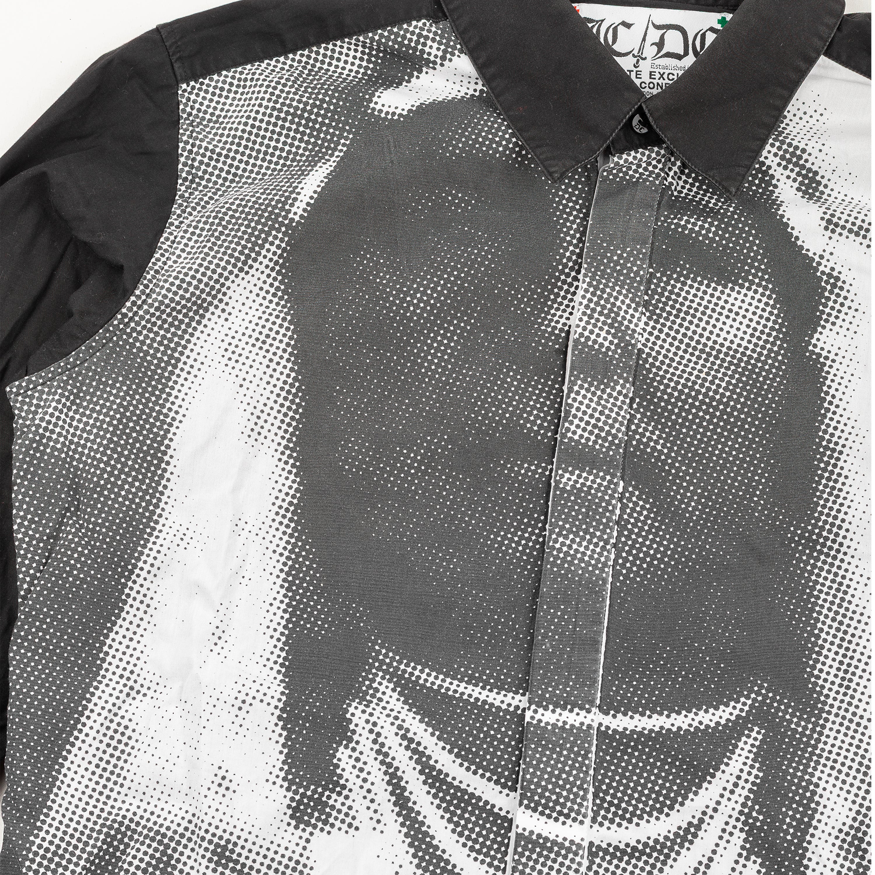 JC/DC Graphic Halftone Print Cotton Shirt
