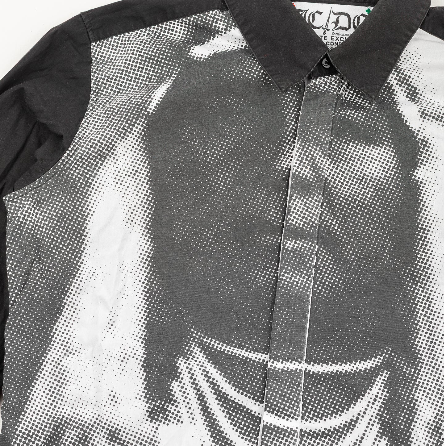 JC/DC Graphic Halftone Print Cotton Shirt