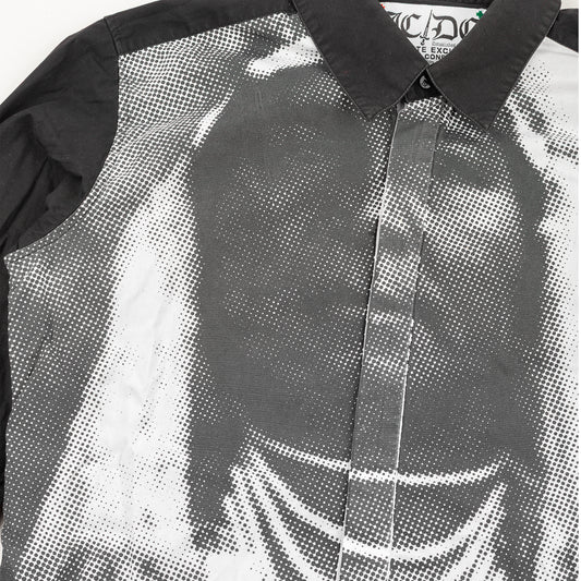 JC/DC Graphic Halftone Print Cotton Shirt