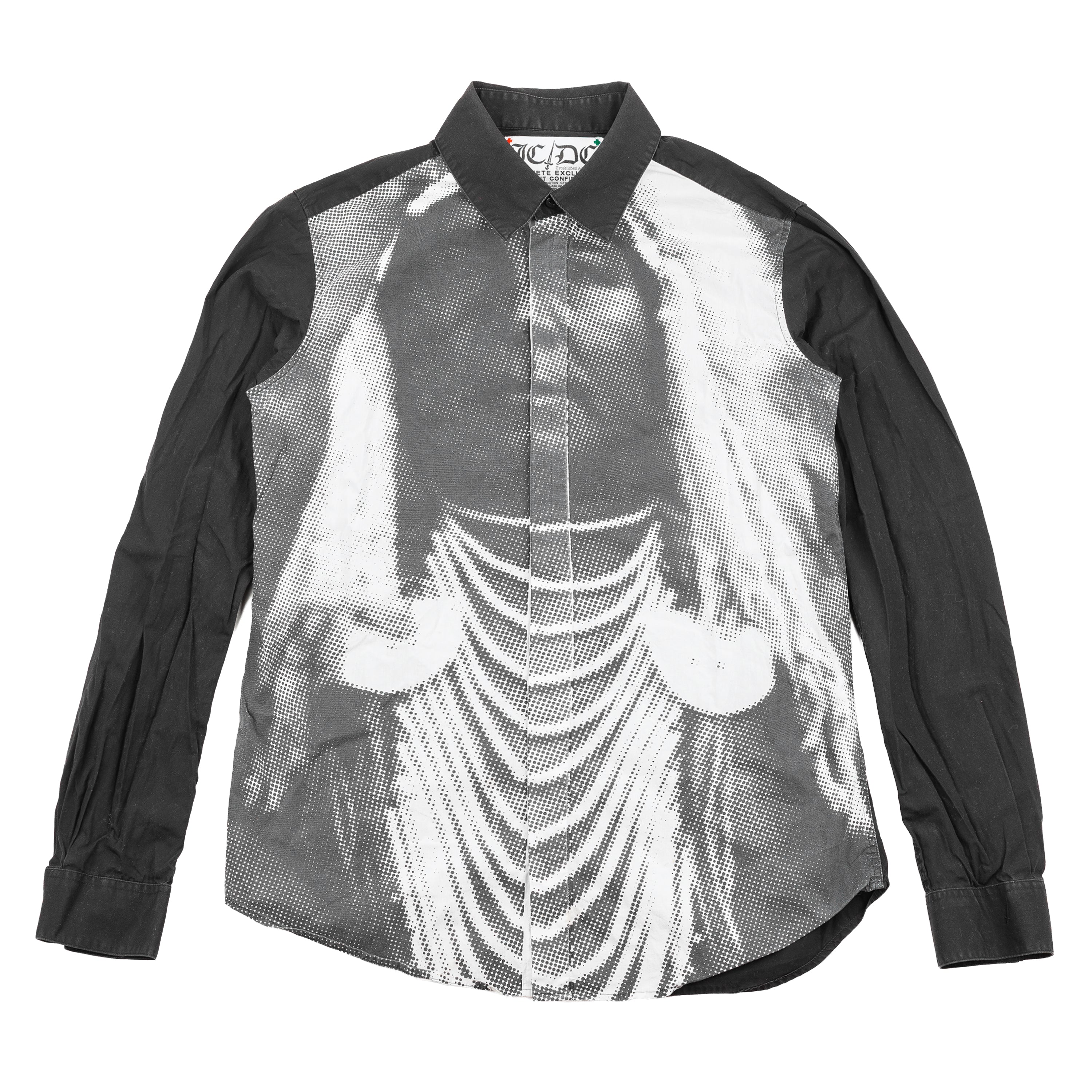 JC/DC Graphic Halftone Print Cotton Shirt