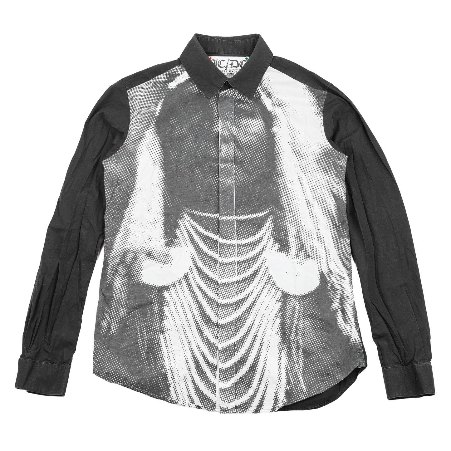 JC/DC Graphic Halftone Print Cotton Shirt