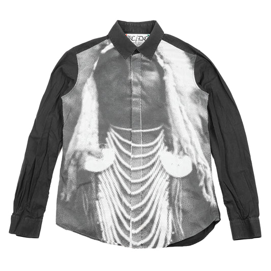 JC/DC Graphic Halftone Print Cotton Shirt