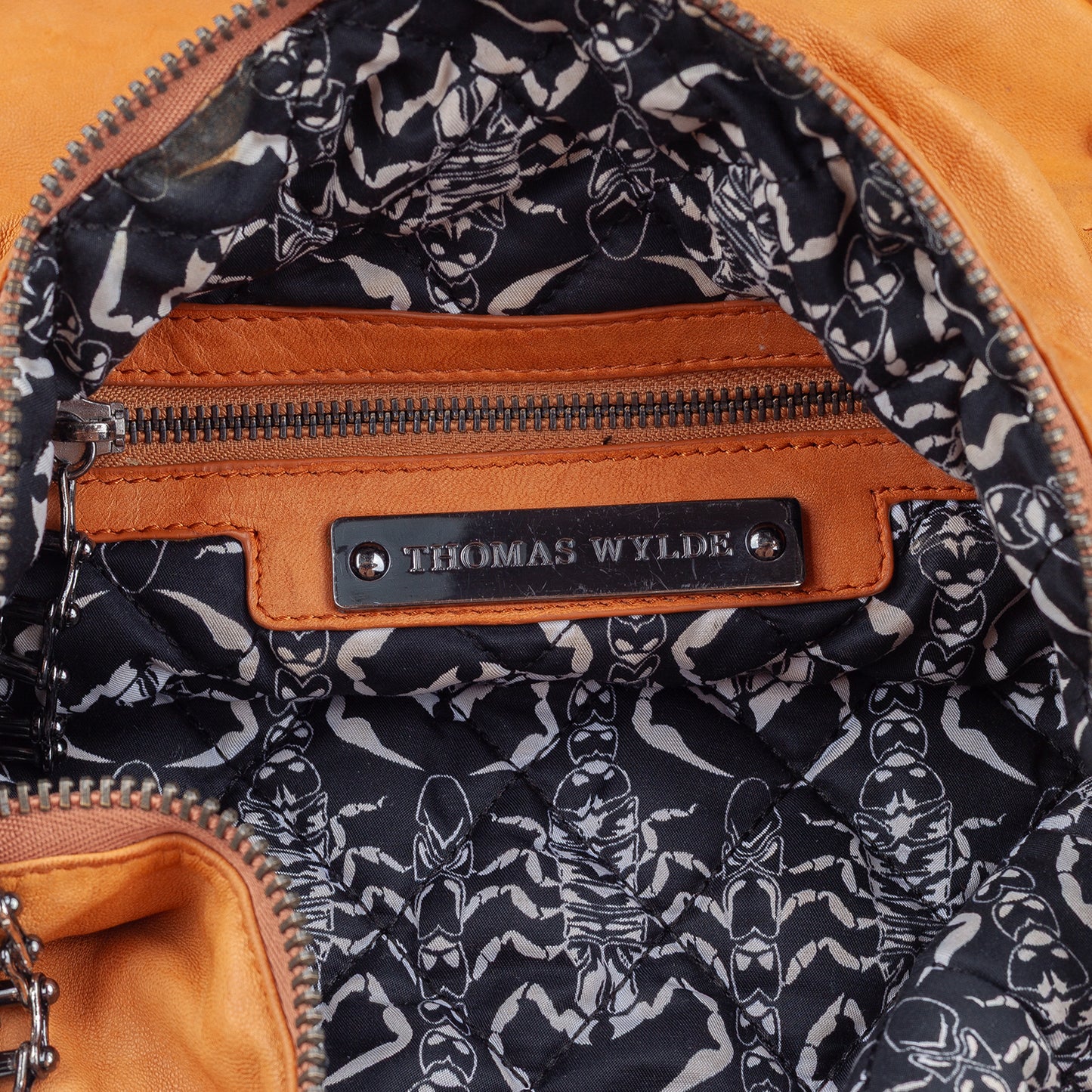 Thomas Wylde Studded Scorpion Leather Hobo Bag