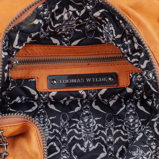 Thomas Wylde Studded Scorpion Leather Hobo Bag