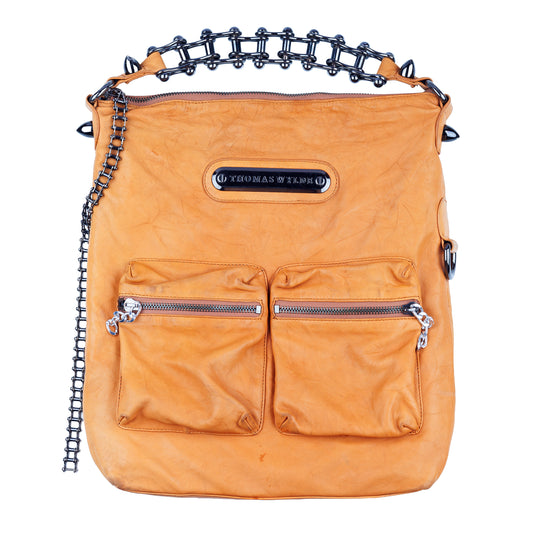 Thomas Wylde Studded Scorpion Leather Hobo Bag