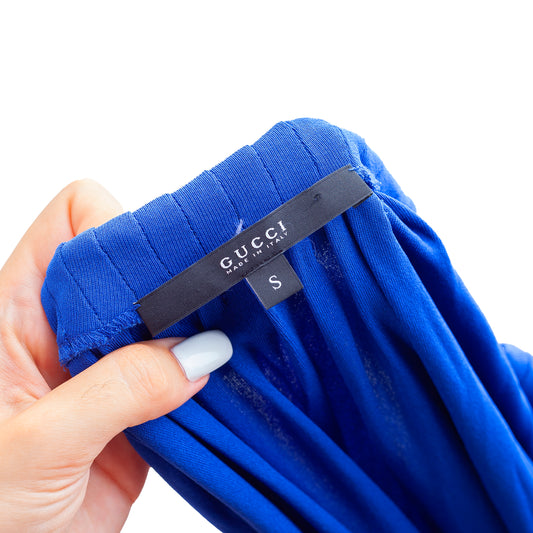 Gucci Electric Blue Vintage Viscose Top (S)
