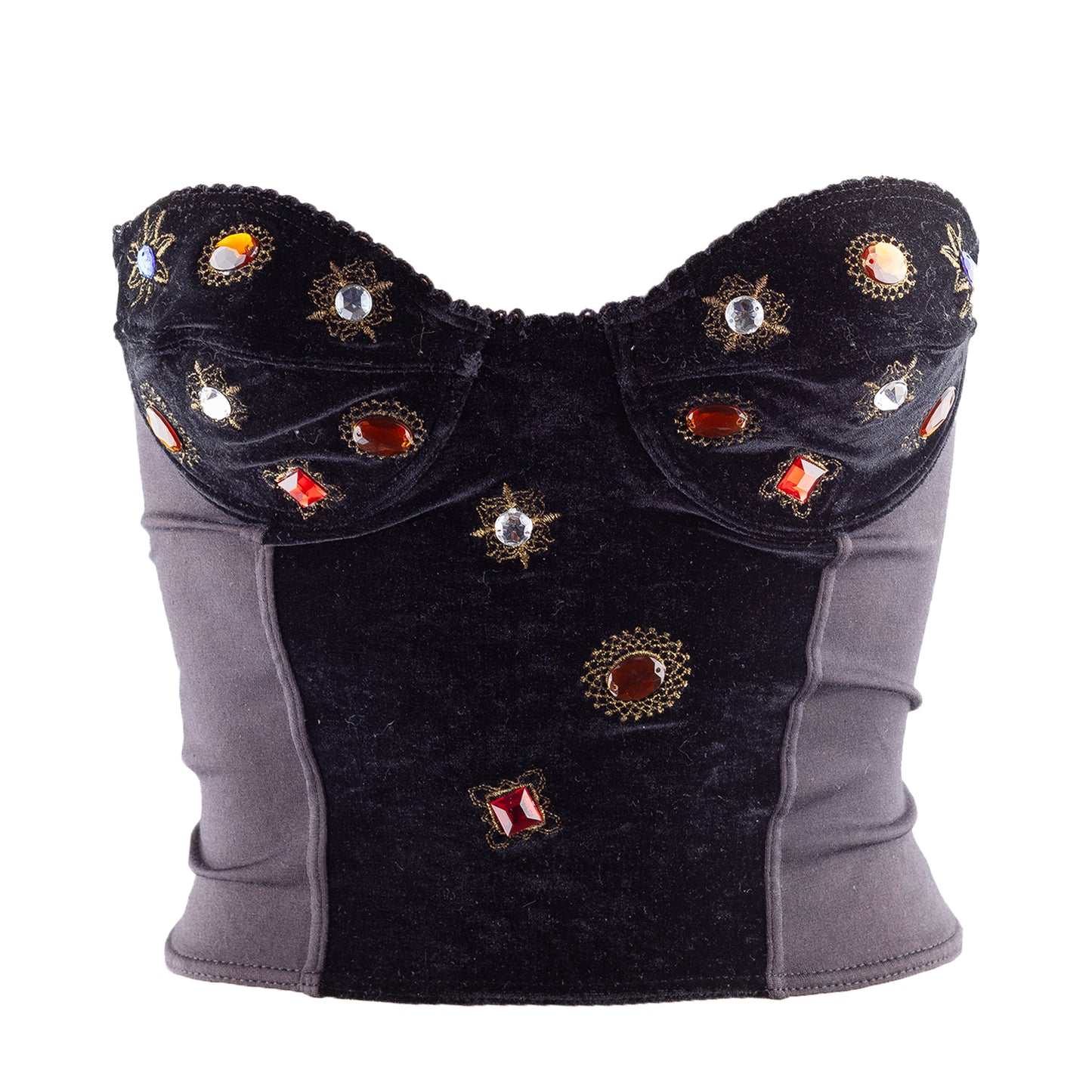 Kenzo City Embellished Vintage Bustier Top (M)