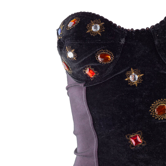 Kenzo City Embellished Vintage Bustier Top (M)