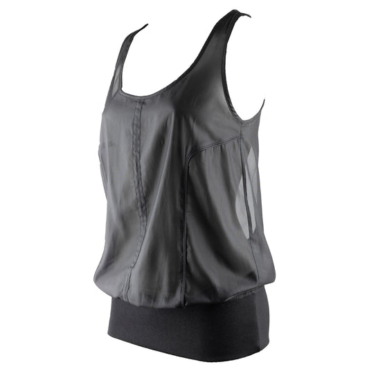 Diesel See-Through Black Mesh Tank Top (XS)
