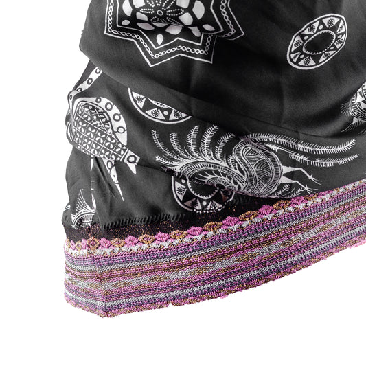 Roberto Cavalli Class Black Silk Halter Top (XL)