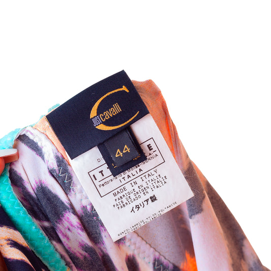 Just Cavalli Colorful Cheetah Vintage Dress (L)