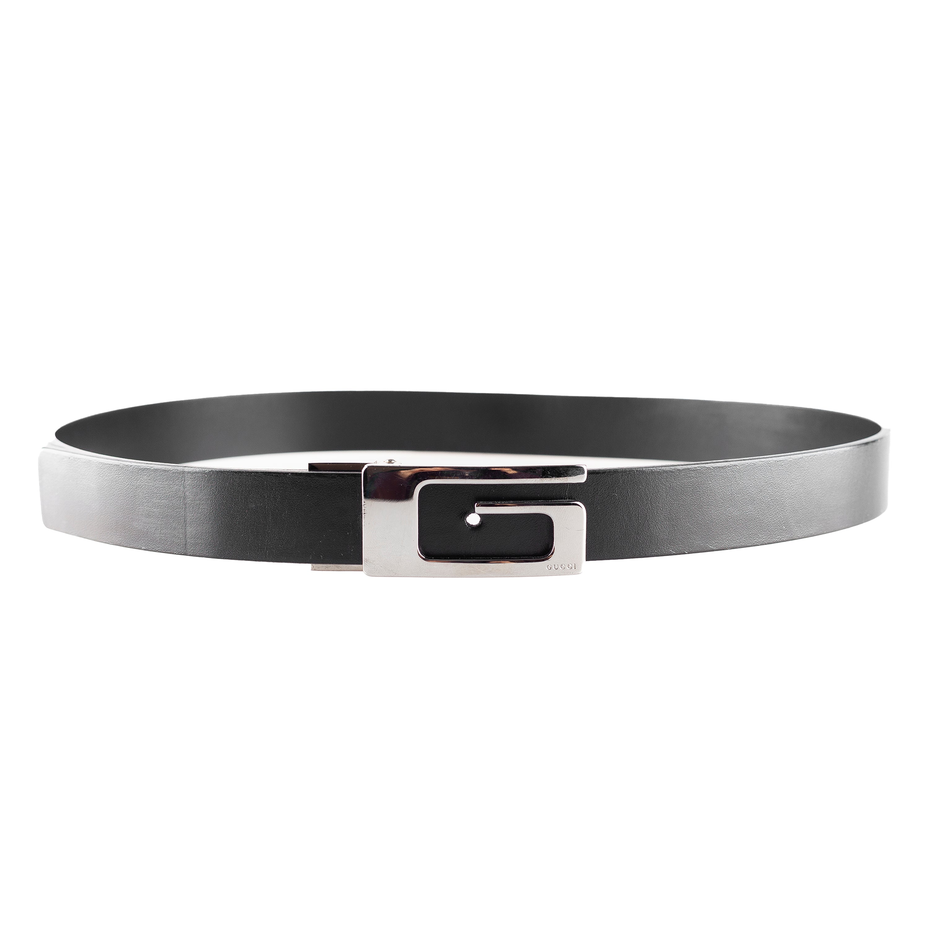 Gucci Black Leather Belt