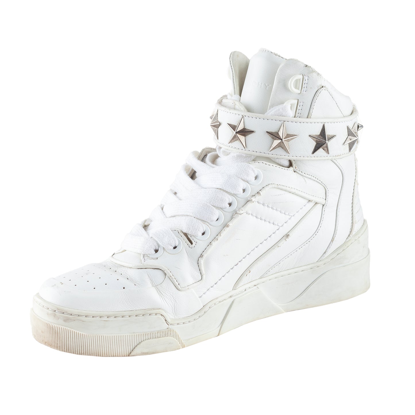 Givenchy Paris Tyson Star High Top White Sneakers
