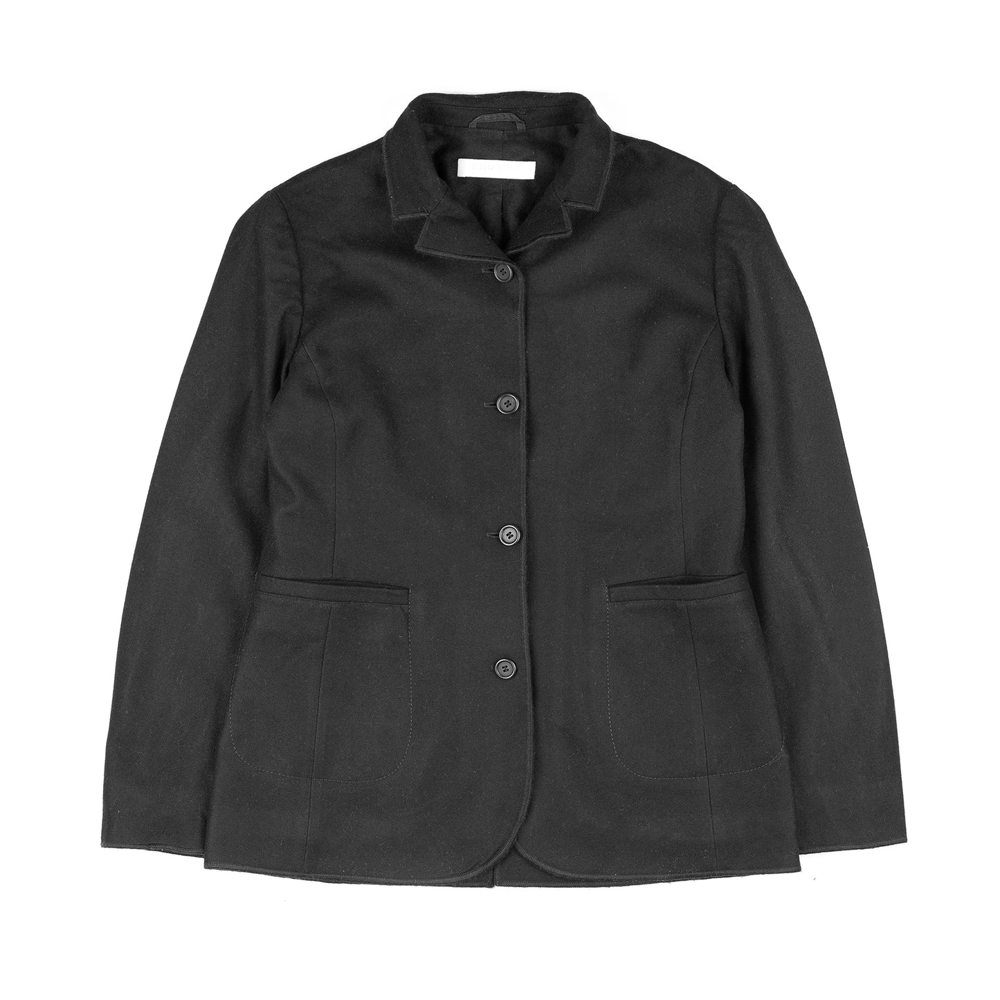 Miu Miu Black Wool Vintage Jacket (L)