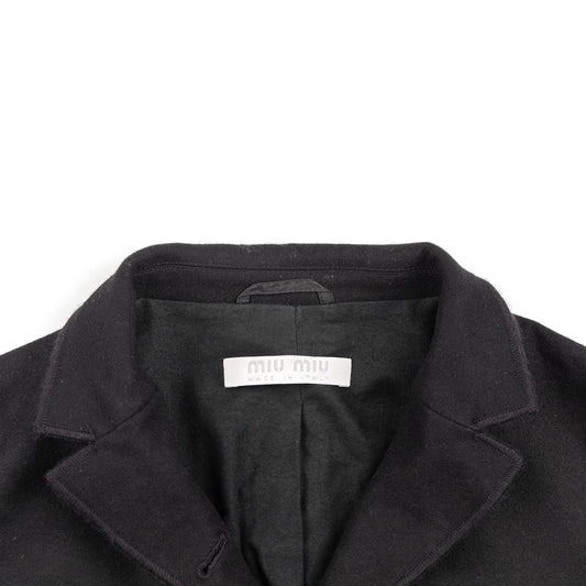 Miu Miu Black Wool Vintage Jacket (L)